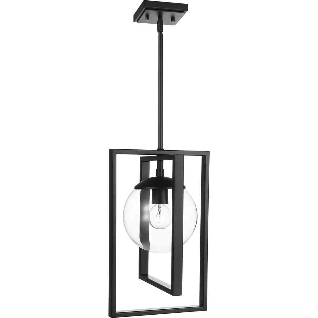 Atwell Collection Black One-Light Pendant