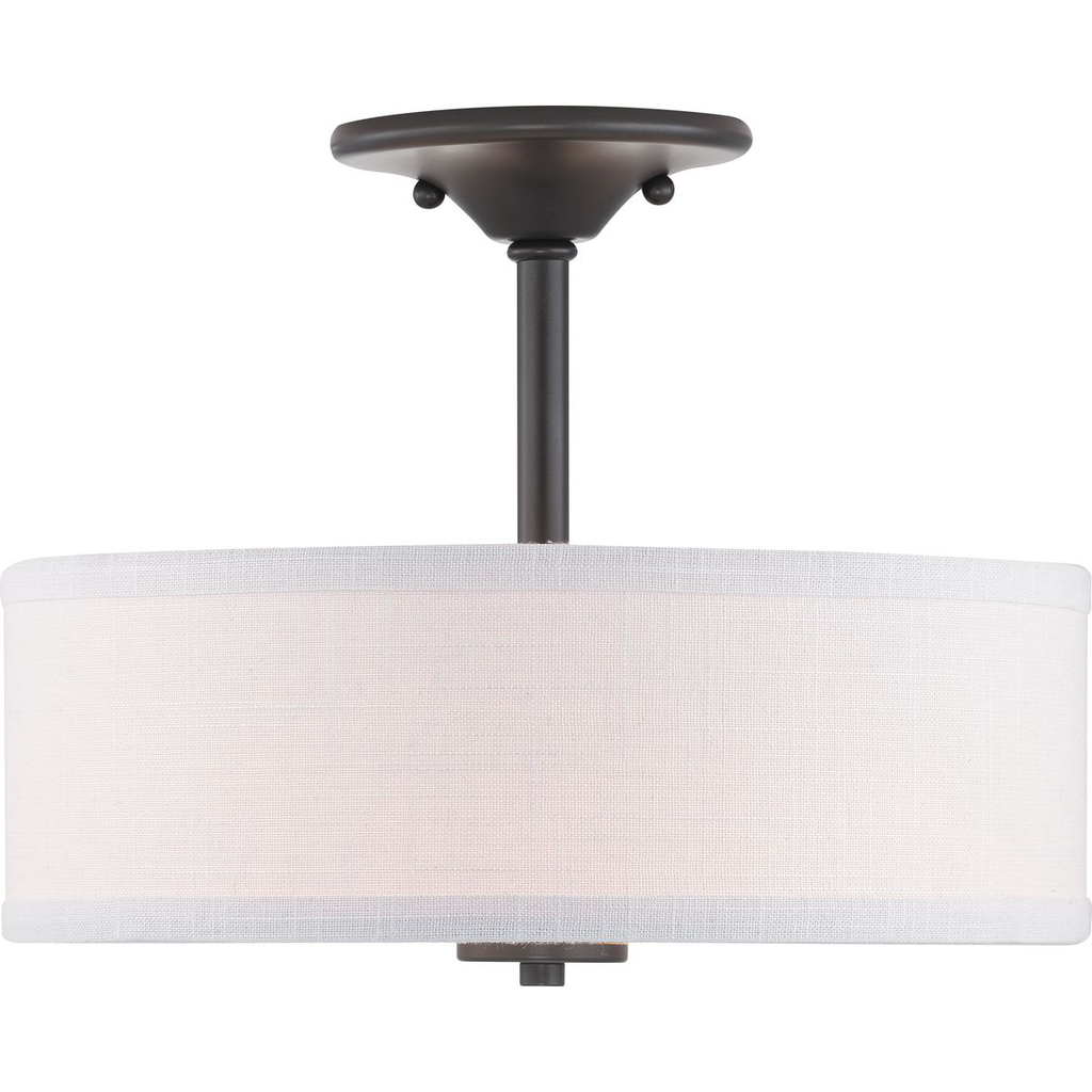 Inspire Collection 13" Two-Light Semi-Flush