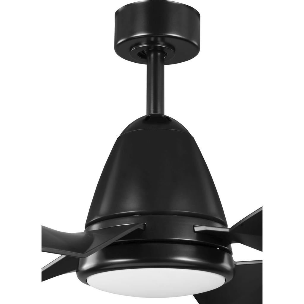 Holland Collection 60" Four-Blade Black Ceiling Fan