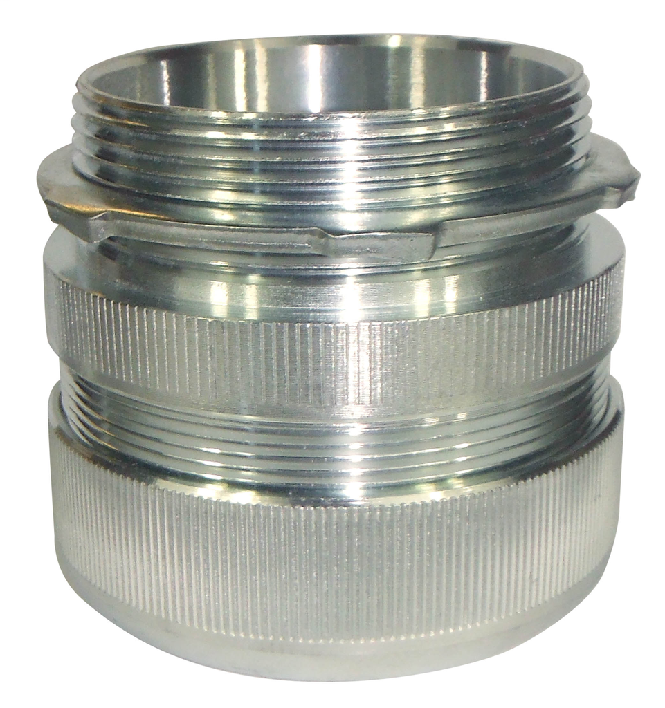 Product image for Konkore SRCC250KON 2-1/2" Compression Connector - Steel Super Fitting - Accepts Threaded Or Unthreaded EMT/IMC/GRC