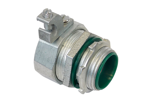 Product image for Konkore LT50ALICKON 1/2" Straight Liquid Tight Connector with Aluminum Lug, Insulated Throat