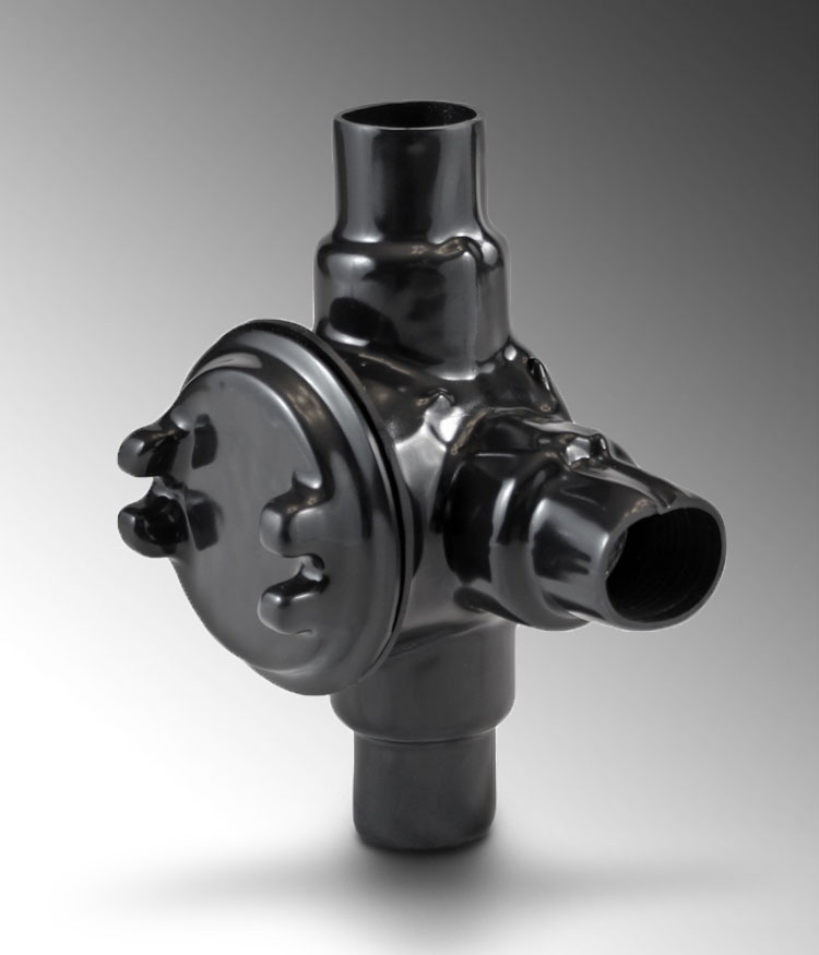 Product image for Calpipe PA0700GUAL26SA 3/4" PVC Coated Aluminum GUAT Junction Box