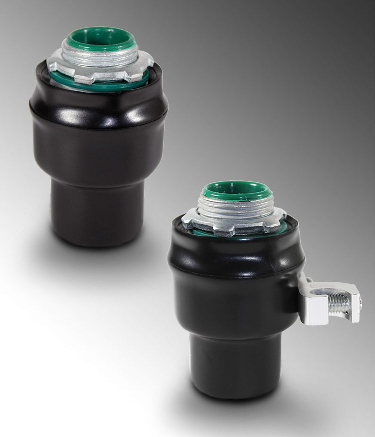 Product image for Calpipe PV0500LT50 1/2" PVC Coated Galvanized Rigid Liquidtight Connector, Straight