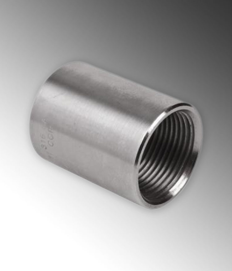 Product image for Calpipe S61200CP00 1-1/4" Stainless Steel 316 Coupling