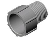 Product image for AL-TUBE 59620 PVC TERMINAL ADAPTER