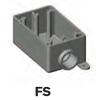 Product image for AL-TUBE 59240 PVC FSE BOX 1-GANG 1/