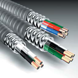 MC Cable 12/2 Solid (Black,White) w/Ground PVC Jacketed Steel Parking Deck/Lot Cable, 120/208V, 1000ft Reel Product image for MC Cable 12/2 Solid (Black,White) w/Ground PVC Jacketed Steel Parking Deck/Lot Cable, 120/208V, 1000ft Reel