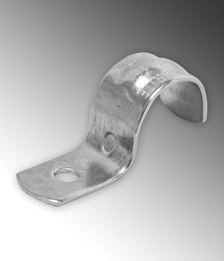 Product image for Calpipe S220001S00 2" Stainless Steel 316 EMT One Hole Strap