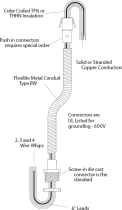 AFC 4502-30 14/3 Solid (Black,White,Green) 3/8" x 6' Steel FMC Whip, Type UL Product image for AFC 4502-30 14/3 Solid (Black,White,Green) 3/8" x 6' Steel FMC Whip, Type UL
