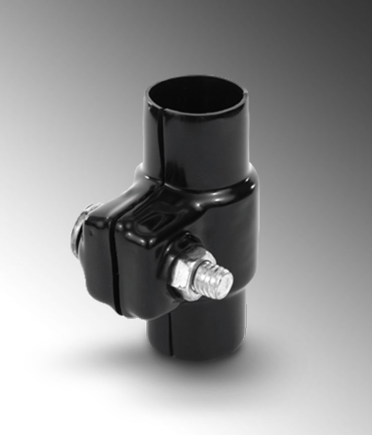 Product image for Calpipe PV3025RE87 3" - 2-1/2" PVC Coated Galvanized Rigid Reducing Bushing