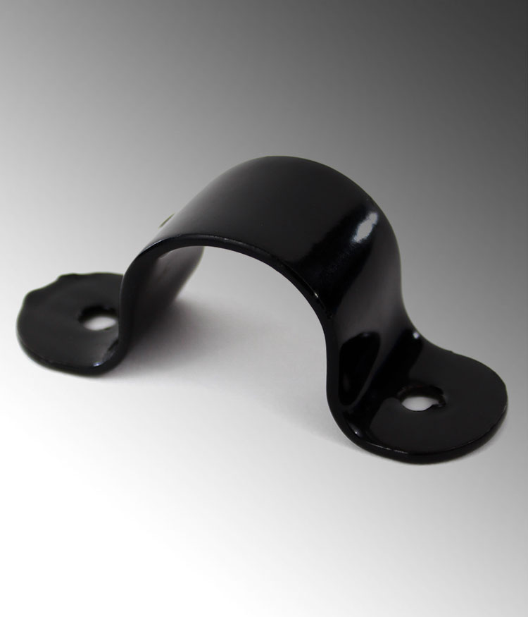 Product image for Calpipe PV40002S00 4" PVC Coated Galvanized Rigid 2-Hole Strap