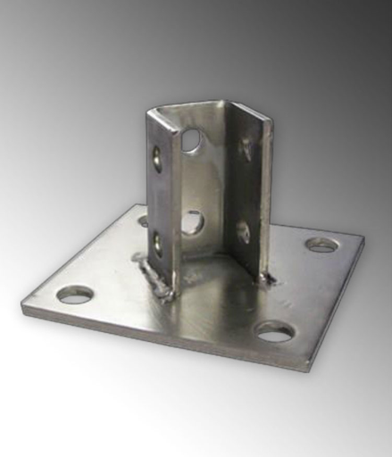 Product image for Calbrite S65800PBSQ Stainless Steel 316 Square Post Base
