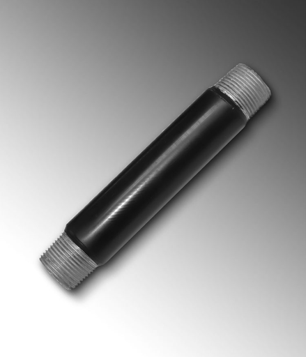 Product image for Calpipe PV1060CN00 1" x 6" PVC Coated Galvanized Rigid Conduit Nipple