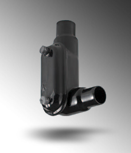 Product image for Calpipe PA0700LR27SA 3/4" PVC Coated Aluminum Fitting, Form 7 LR