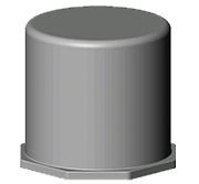 Product image for Allied 59130 6" PVC End Cap, Molded