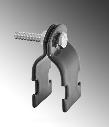 Product image for Calpipe PV2500B2014 2-1/2" PVC Coated Galvanized Rigid Pipe Strap