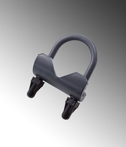 Product image for Calpipe PV3000RAC300HD 3" PVC Coated Galvanized Rigid Right Angle Beam Clamp