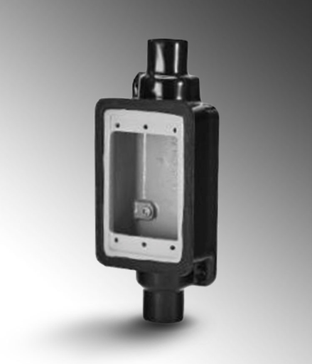 Product image for Calpipe PV0700FSC2 3/4" PVC Coated Galvanized Rigid Device Box - FSC2