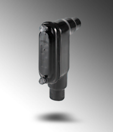 Product image for Calpipe PA0500LB17SA 1/2" PVC Coated Aluminum Conduit Bodies, LB Form 7