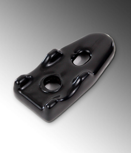 Product image for Calpipe PV3000CB83" PVC Coated Galvanized Rigid Back Spacer Clamp