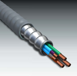 Product image for AFC 6402-45-00 1/2" LIQUID-TUFF™ Computer Blue Liquidtight Flexible Steel Conduit, 1/2" Diameter, 500ft Reel