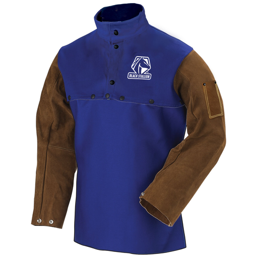 9 OZ FR AND SIDE SPLIT COWHIDE HYBRID CAPE SLEEVE, 2XLARGE