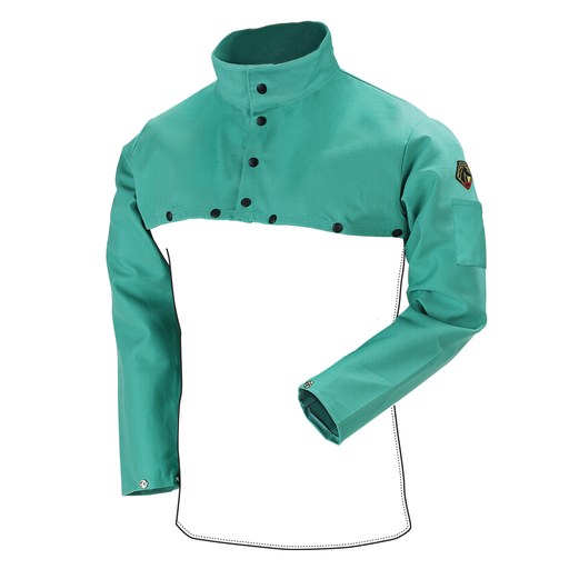 12 OZ FLAME RESISTANT COTTON CAPE SLEEVE, XLARGE