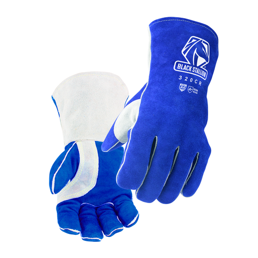 SIDE SPLIT COWHIDE A6 CUT RESISTANT HIGH QUALITY WELDING GLOVES, XLARGE