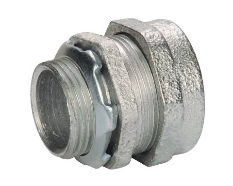 Product image for Steel Electric Products Co. NTC-75 3/4 Inch Zinc Plated Malleable Iron Threadless Compression Connector