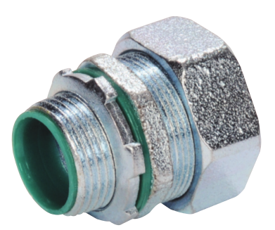 Product image for Steel Electric Products Co. SLT27T 1/2 Inch Zinc Plated Steel Liquidtight Flexible Conduit Connector