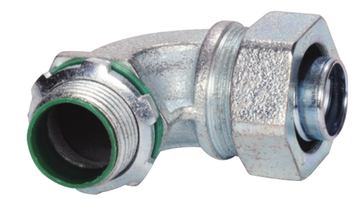 SLT36T - MALLEABLE IRON 90° LIQUIDTIGHT CONNECTORS, 3/4”