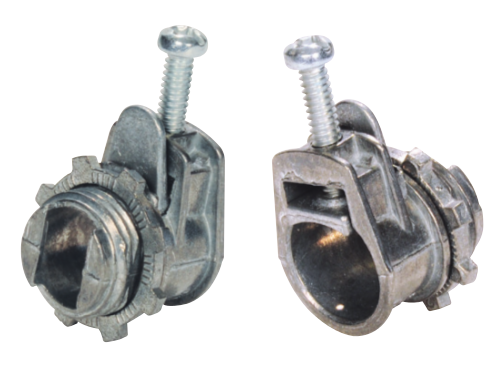 C920 - ZINC CABLE AND CONDUIT CONNECTORS (DUPLEX 144 SINGLE SCREW, DUPLEX TWO-SCREW, SET-SCREW, 145 TWO SCREW, AND SADDLE TYPE), 3/8”