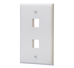 Product image for IDEAL 89-741WH 1 PORT KEYSTONE FACE