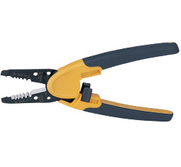 Product image for Ideal 45-716 Kinetic Super Wire Stripper 14-24AWG Solid . 16-26AWG Stranded w/Santoprene Cushion Grip Handle