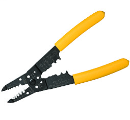 Ideal 45-777 7-In-1 Wire Stripper (stripping,Cutting Wire & Bolts,Crimping,Reaming,De-Burring) w/Cushion Grip Handle