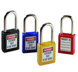 Safety Lockout Padlocks with Key Retention