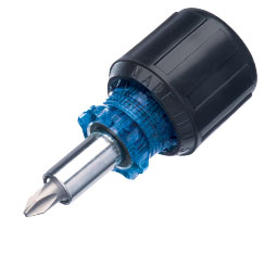 6-in-1 Stubby Multi-Bit Screwdriver & Nut Driver