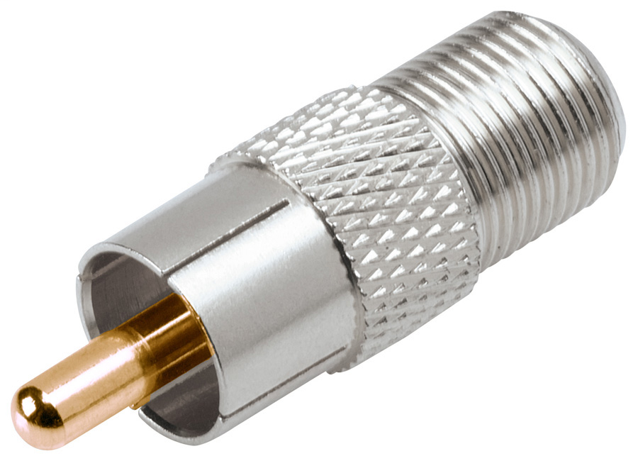 F-Female to RCA Male Coax Adapter