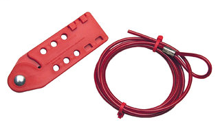 IDEAL 44-829 Cable Lockout, 6ft Steel Cable