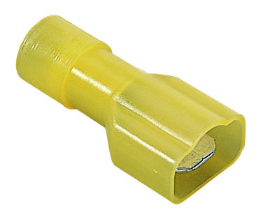 Nylon Fully-Insulated Male Disconnect, 12-10 AWG, .250", Bx 500