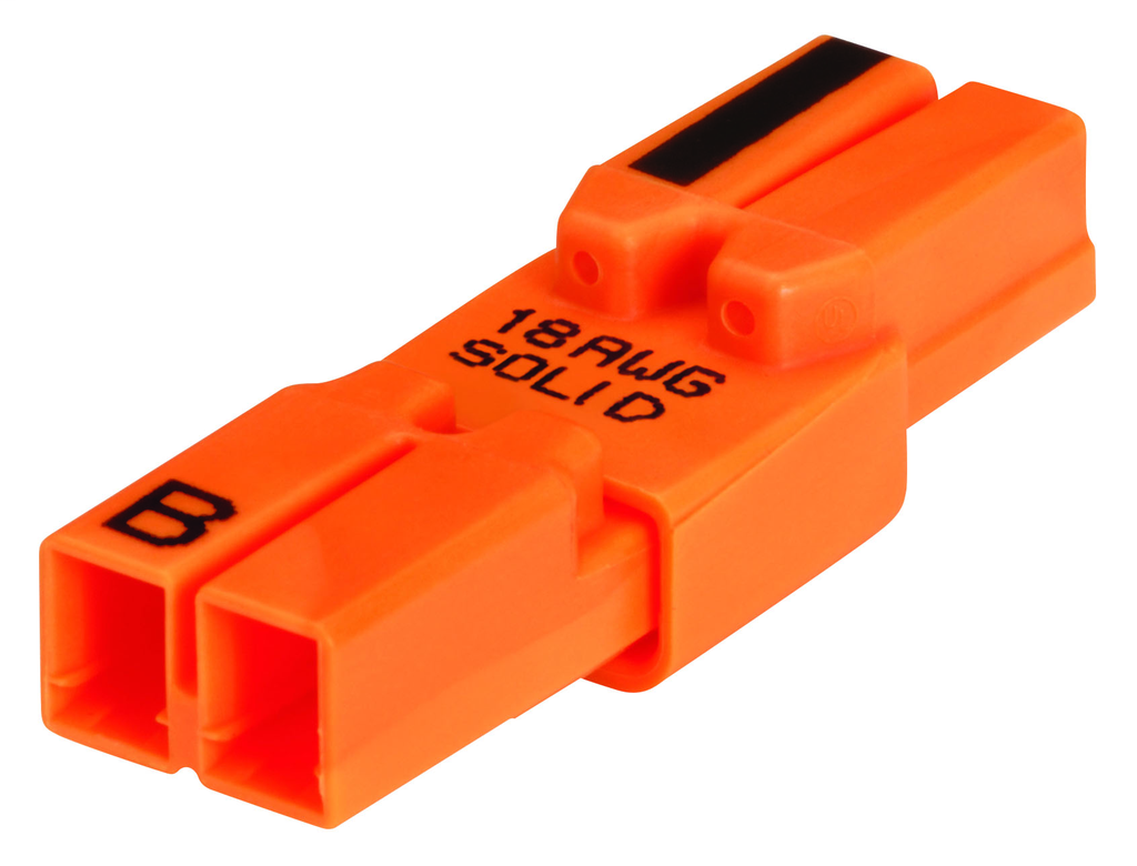 Ideal Industries 30-682 3 Amp 600 Volt 18 AWG Line/Ballast Orange 2-Wire Luminaire Disconnect Ideal Industries 30-682 3 Amp 600 Volt 18 AWG Line/Ballast Orange 2-Wire Luminaire Disconnect