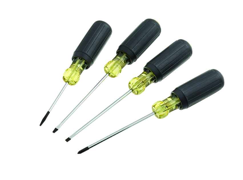 Product image for Ideal Industries 35-1301 4-Piece Phillips/Keystone/Cabinet Screwdriver Set