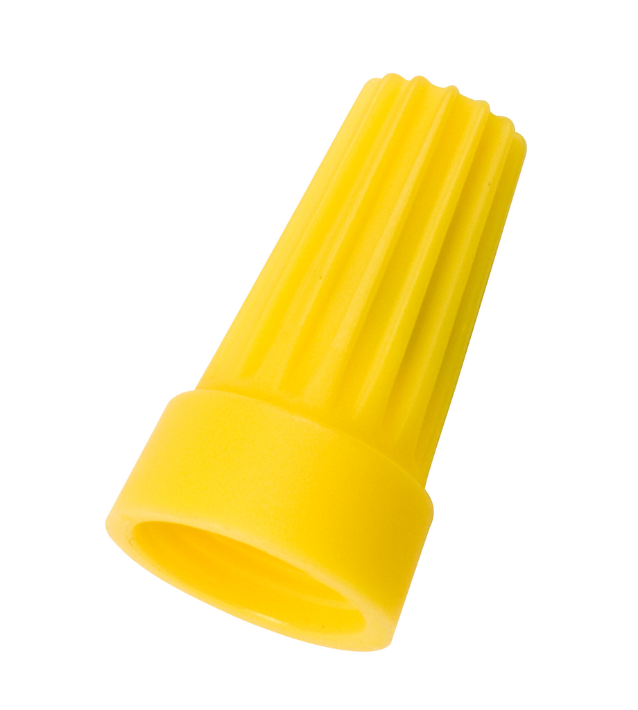 Ideal Industries WT4-1 22 to 10 AWG 600 Volt Yellow Wire Connector Ideal Industries WT4-1 22 to 10 AWG 600 Volt Yellow Wire Connector