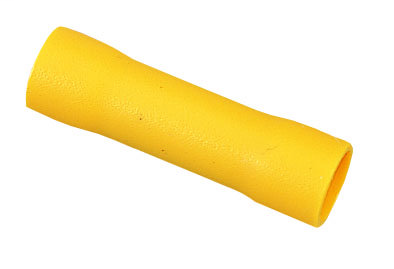 Ideal Industries 84-9301 600 Volt 12 to 10 AWG Yellow Tinned Brass Vinyl Insulated Butt Splice Ideal Industries 84-9301 600 Volt 12 to 10 AWG Yellow Tinned Brass Vinyl Insulated Butt Splice