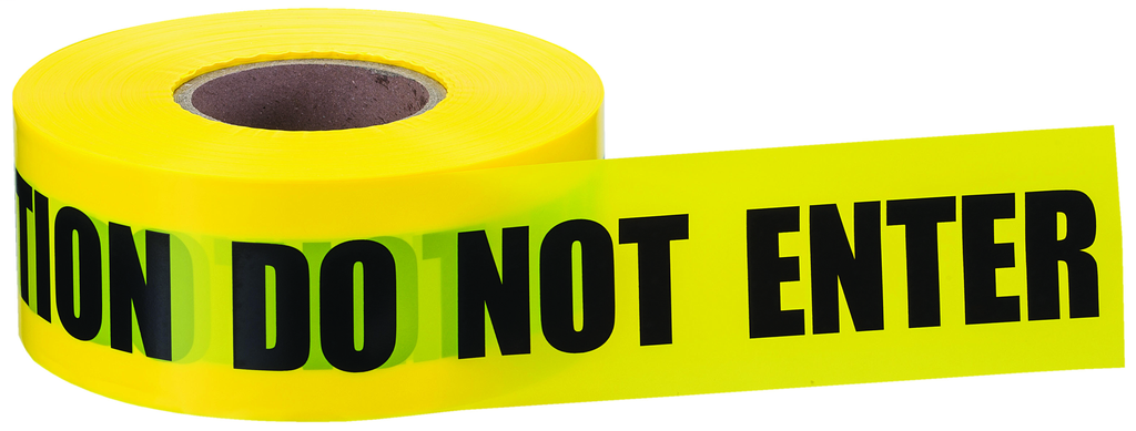 Ideal Industries 42-002 3 Inch x 1000 Foot Yellow Polyethylene Caution Do Not Enter Legend Barricade Tape Ideal Industries 42-002 3 Inch x 1000 Foot Yellow Polyethylene Caution Do Not Enter Legend Barricade Tape