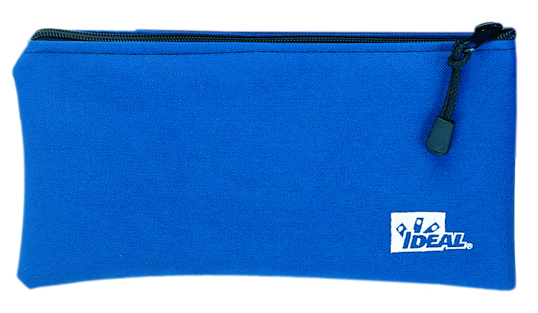 Product image for Ideal 35-402 Zipper Pouch, Blue, 10-1/2"