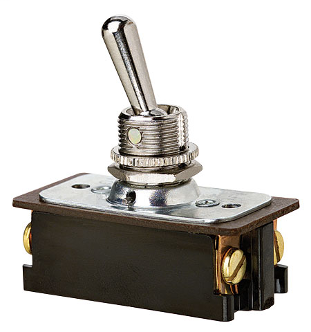 Product image for Ideal 774096 Toggle Switch, Extra Heavy Duty On-Off, DPST, AC/DC