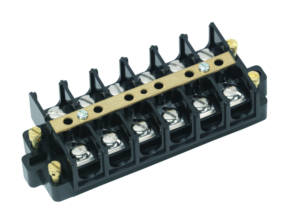 Product image for Ideal 89-505 Terminal Strip, 4-Circuit 60A/600V