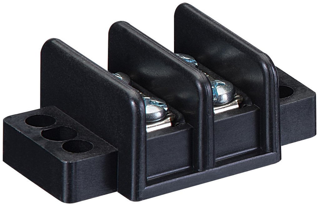 Product image for Ideal 89-203 Terminal Strip 3-Circuit 30A/600V 10-22AWG (10/Box)