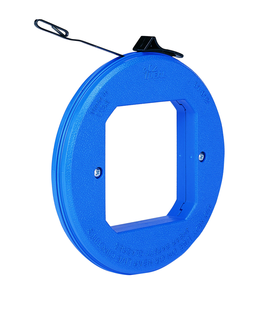 Product image for Ideal 31-012 Thumb-Winder™ Blued-Steel™ Fish Tape w/ Formed Hook End, 25' x 1/8" x .045